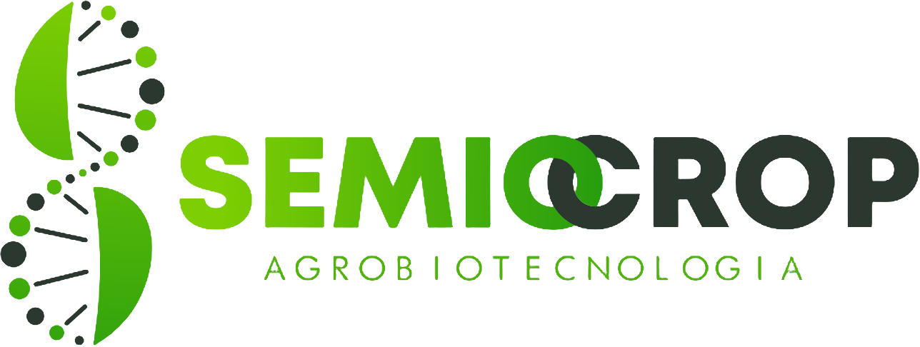 Primeira identidade da marca Semiocrop, preservada em sua versão original